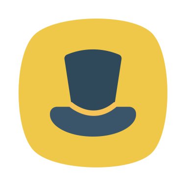 Şapka simgesi vektör illüstrasyonu 