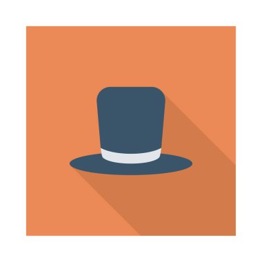 Şapka simgesi vektör illüstrasyonu 