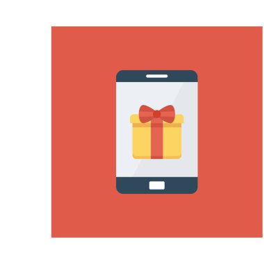 hediye simgesi vektör illüstrasyonu