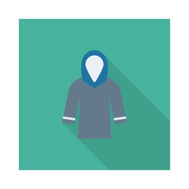 Hoodie simge vektör çizim 