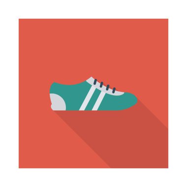 spor ayakkabı simge vektör çizim 