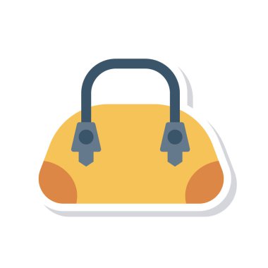 çanta simgesi vektör illüstrasyonu 