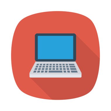 Dizüstü bilgisayar simgesi vektör çizimi 