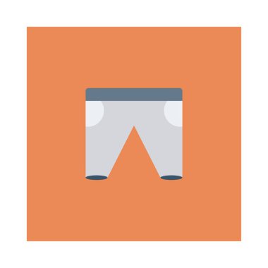 Beyaz arka plan üzerinde izole moda düz simgesi 