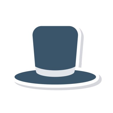 Şapka simgesi vektör illüstrasyonu 