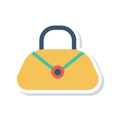 çanta simgesi vektör illüstrasyonu 