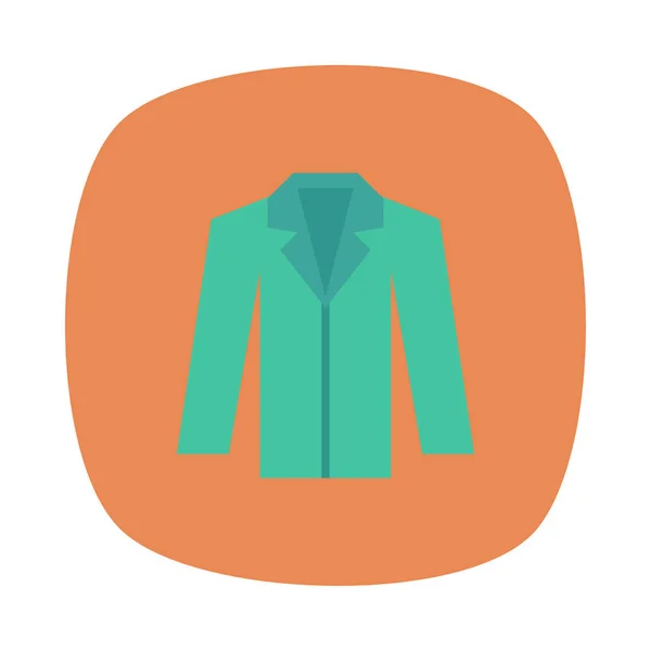 Chaqueta Icono Vector Ilustración — Archivo Imágenes Vectoriales