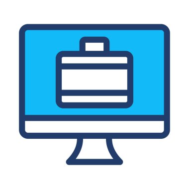 çanta simgesi vektör illüstrasyonu 