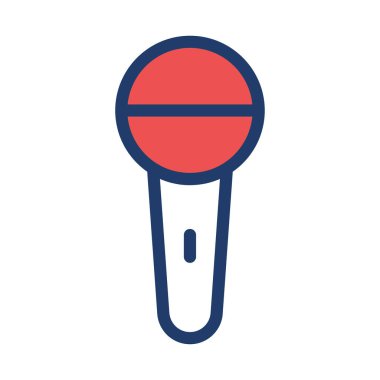 mikrofon simgesi vektör illüstrasyonu 