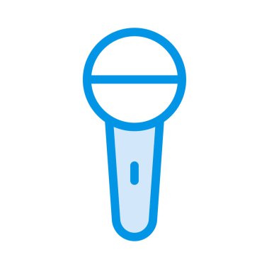 mikrofon simgesi vektör illüstrasyonu 