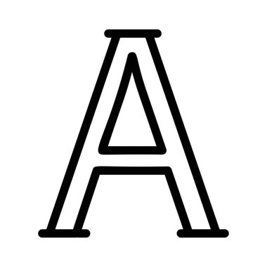 Bir mektup simge vektör çizim 