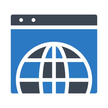 Beyaz arkaplanda web simgesi izole edildi 