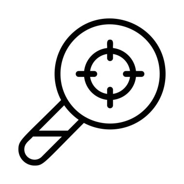 Büyütme cam vektör illüstrasyonu 