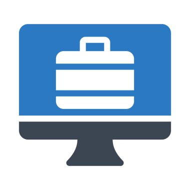 çanta simgesi vektör illüstrasyonu 