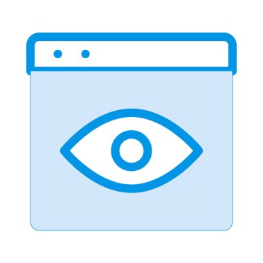 Göz simgesi vektör illüstrasyonu 