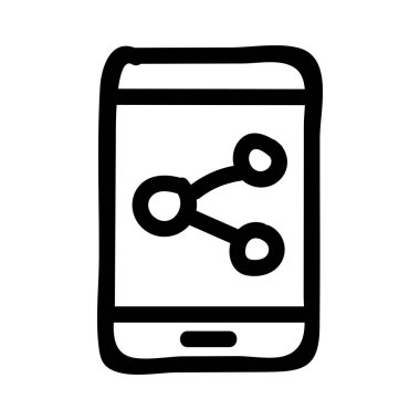 Moleküler simge vektör çizim 