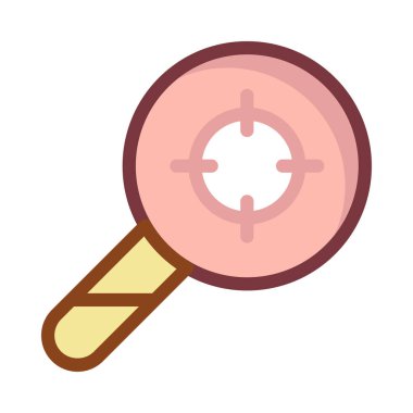 Büyütme cam vektör illüstrasyonu 