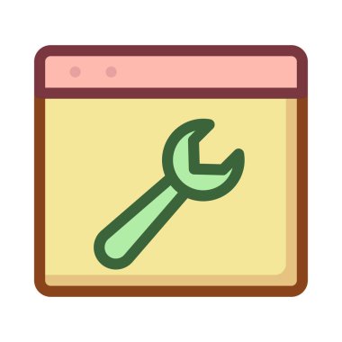 Beyaz arkaplanda web simgesi izole edildi 