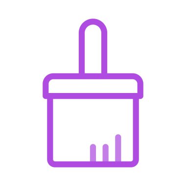 Fırça simgesi vektör illüstrasyonunu boya 