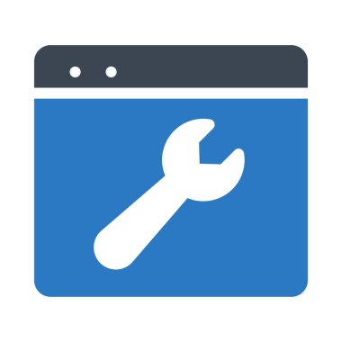 Beyaz arkaplanda web simgesi izole edildi 