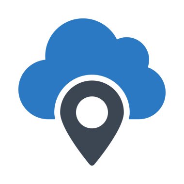 harita pin ikonu vektör illüstrasyonu 