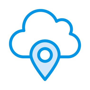 harita pin ikonu vektör illüstrasyonu 