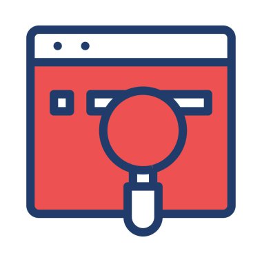 Beyaz arkaplanda web simgesi izole edildi 