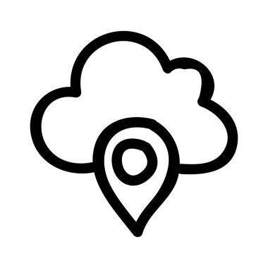 harita pin ikonu vektör illüstrasyonu 