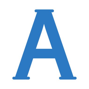 Bir mektup simge vektör çizim 