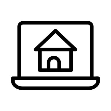 ev simgesi vektör illüstrasyonu 