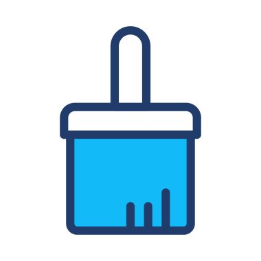 Fırça simgesi vektör illüstrasyonunu boya 