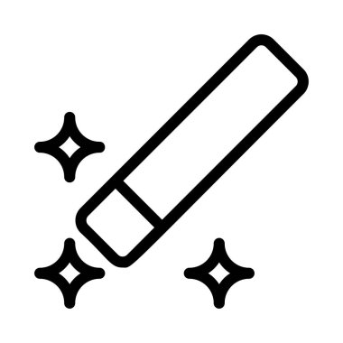 silgi simgesi vektör illüstrasyonu 