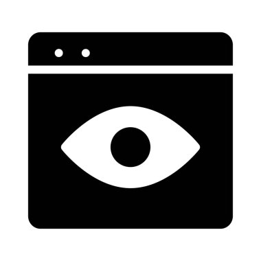 Göz simgesi vektör illüstrasyonu 