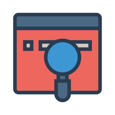 Beyaz arka plan üzerinde izole renk web simgesi 