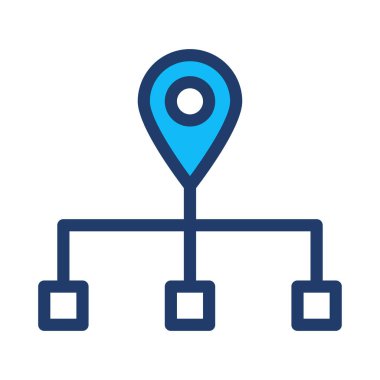 konum simgesi vektör illüstrasyonu 