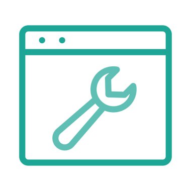 Beyaz arka plan üzerinde izole renk web simgesi 