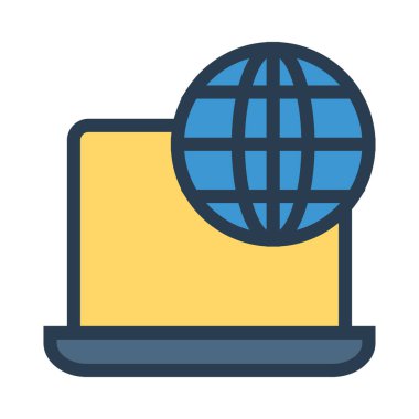 Beyaz arka plan üzerinde izole renk web simgesi 