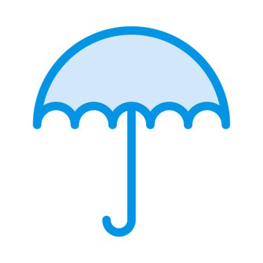 şemsiye simgesi vektör illüstrasyonu 