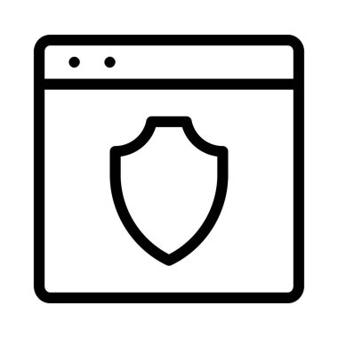 kalkan ikon vektör illüstrasyonu 