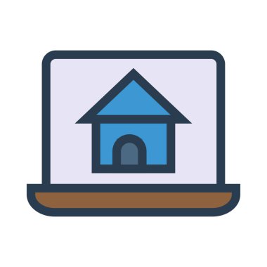 ev simgesi vektör illüstrasyonu 