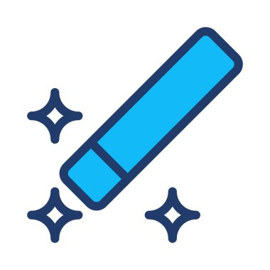 silgi simgesi vektör illüstrasyonu 