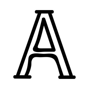 Bir mektup simge vektör çizim 