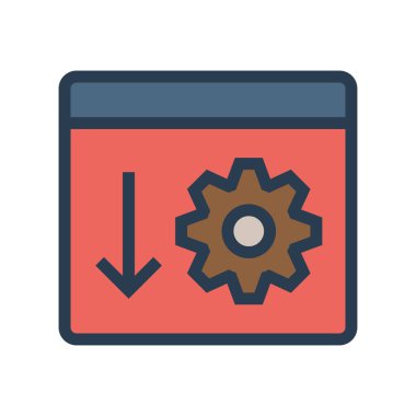 Beyaz arka plan üzerinde izole renk web simgesi 