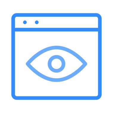 Göz simgesi vektör illüstrasyonu 