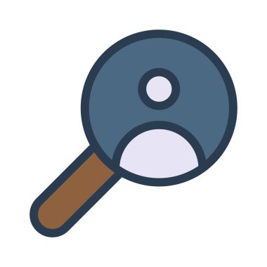 Büyütme cam vektör illüstrasyonu 