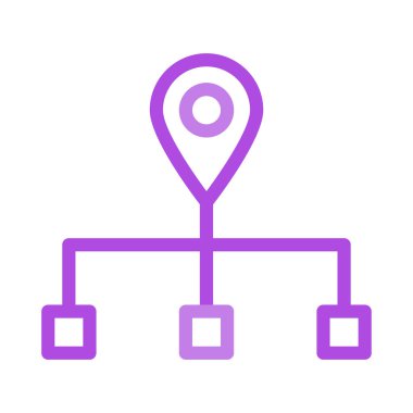 konum simgesi vektör illüstrasyonu 