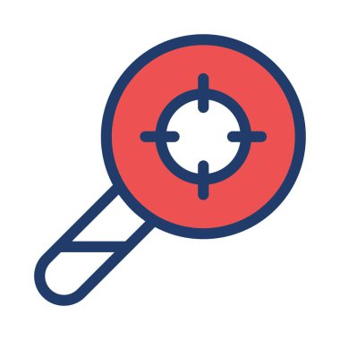 Büyütme cam vektör illüstrasyonu 