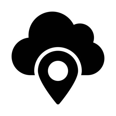 harita pin ikonu vektör illüstrasyonu 