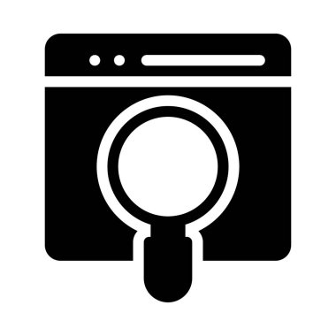 Büyütme cam vektör illüstrasyonu 