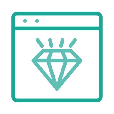 Beyaz arkaplanda web simgesi izole edildi 